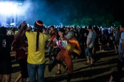 Festivaliers au Chien a Plumes