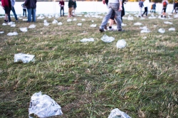 Sacs en plastique à usage unique utilisés dans le cadre de la fouille