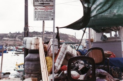 Matériel de pêche au port de Marsaxlokk