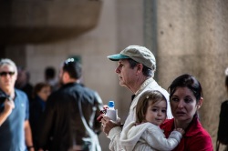 Touristes à la Sagrada Famila