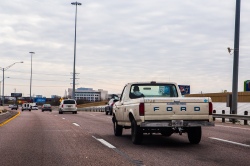 Pickup sur l'autoroute