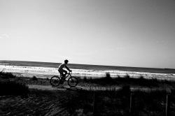 VTT sur la plage