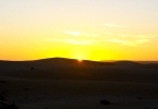Coucher de soleil dans les dunes