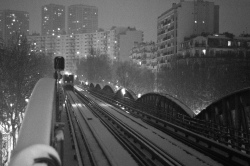 Metro sous la neige
